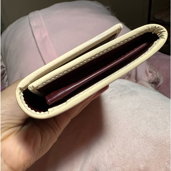 DIOR Trotter Canvas Leather Long Bifold Wallet Rogue Burgundy - Picture 6 of 15